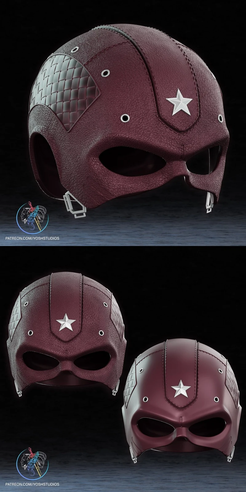 Red Guardian Thunderbolts Helmet — Marvel 3D model
