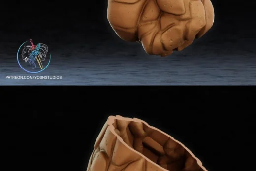 The Thing Hands — Marvel 3D model