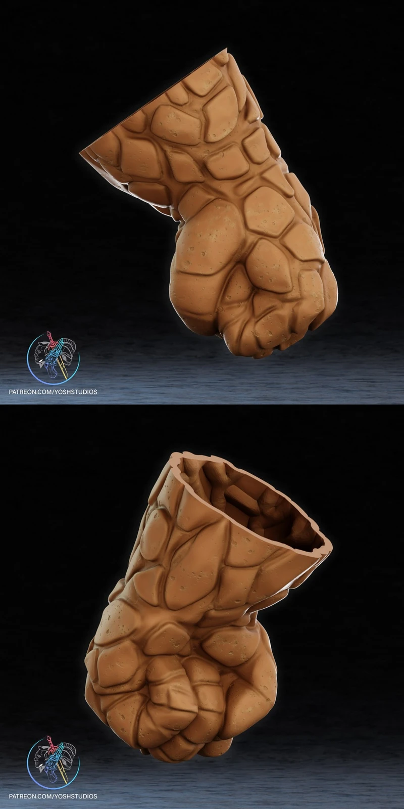 The Thing Hands — Marvel 3D model