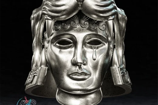 Tigris of Gaul Mask — Gladiator 3D model