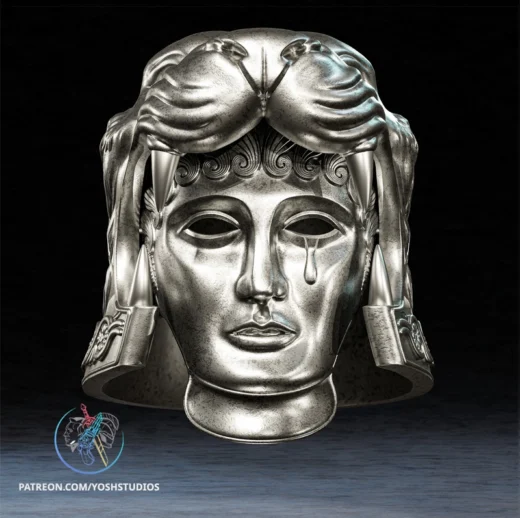 Tigris of Gaul Mask — Gladiator 3D model
