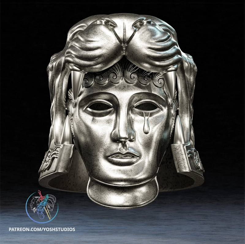 Tigris of Gaul Mask — Gladiator 3D model