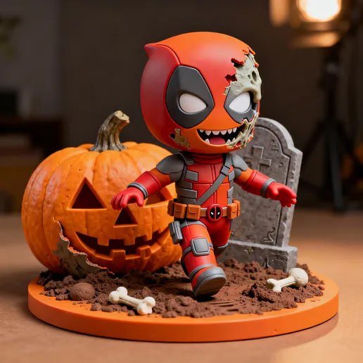 Zombie Deadpool Chibi