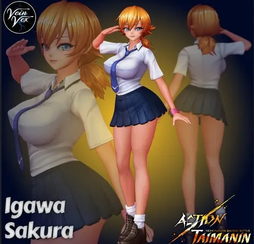 Sakura — Action Taimanin 3D model