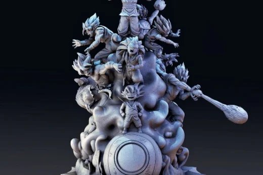Base Goku — Dragon Ball 3D model