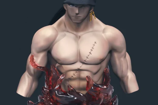 Roronoa Zoro Bust — One Piece 3D model