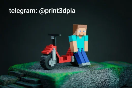 Steve's Scooter — Minecraft 3D model