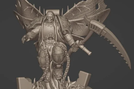 Deathshroud Terminator Plague Champion — Warhammer 40,000 3D model