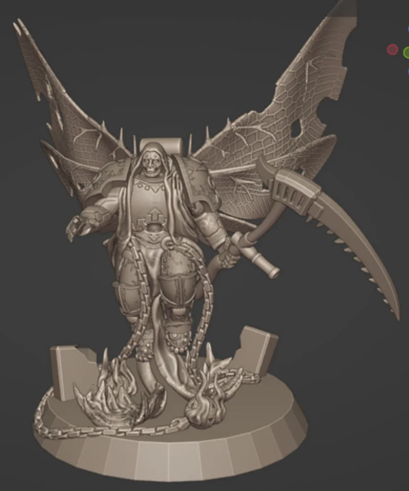 Deathshroud Terminator Plague Champion — Warhammer 40,000 3D model