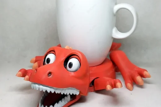 T-Rex Cup Holder — Original Design 3D model