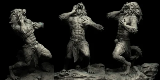 Werewolf — Fantasy 3D model