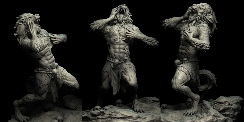 Werewolf — Fantasy 3D model