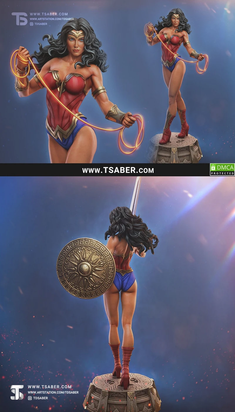 Wonder Woman (T Saber) — DC Comics 3D model