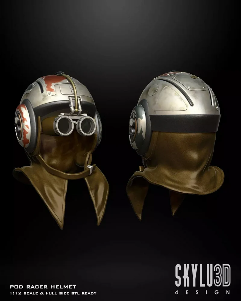 Anakin Podracer Helmet — Star Wars 3D model