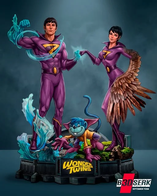 Wonder Twins — DC Comics 3D model