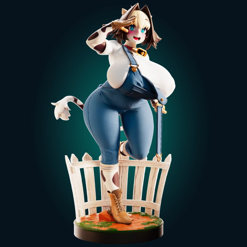 Bell Nee Cow Girl — Original Character 3D model