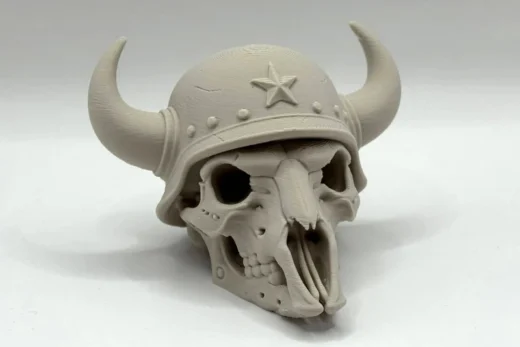 Bison Army Skull — Original Design 3D model