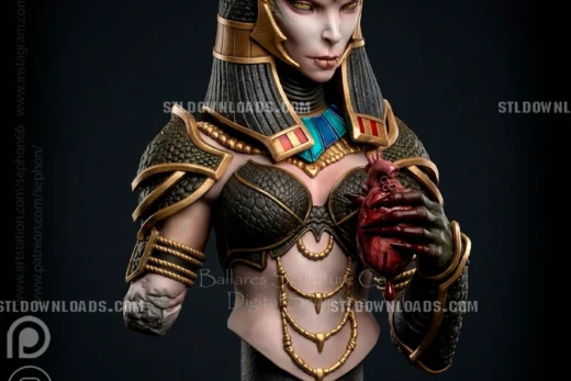 Sobek Bust — Original Character 3D model