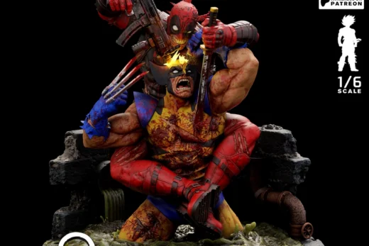 Deadpool vs Wolverine — Marvel 3D model