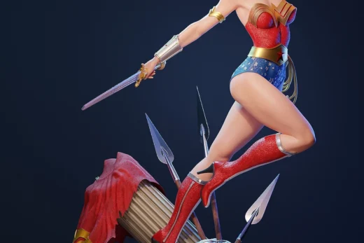 Wonder Woman Statue — DC Comics 3D model