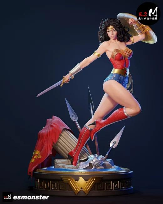 Wonder Woman Statue — DC Comics 3D model
