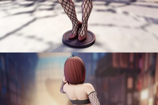 Momo Ayase — Dandadan 3D model