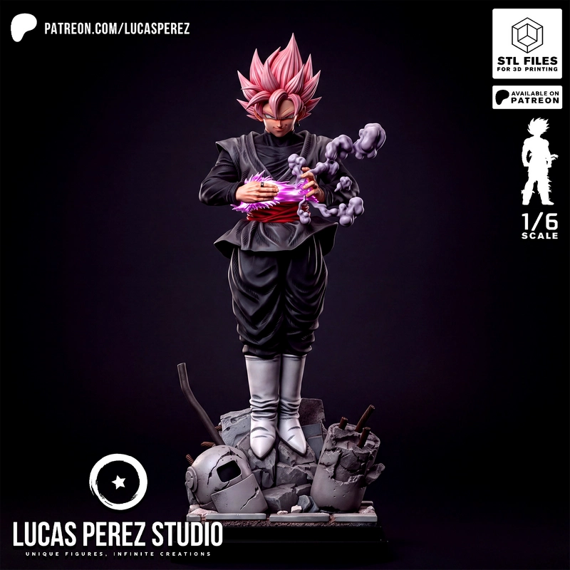 Goku Black Rosé — Dragon Ball Super 3D model