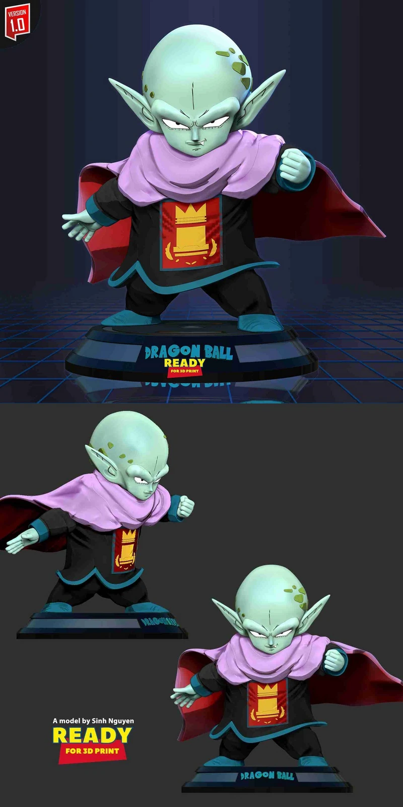 Garlic Jr. — Dragon Ball Z 3D model