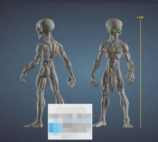 Alien Leader — Alien 3D model