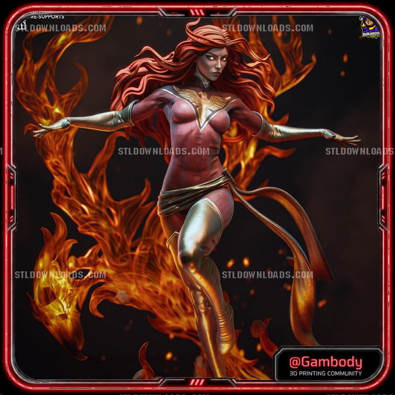 Jean Grey Dark Phoenix — Marvel 3D model