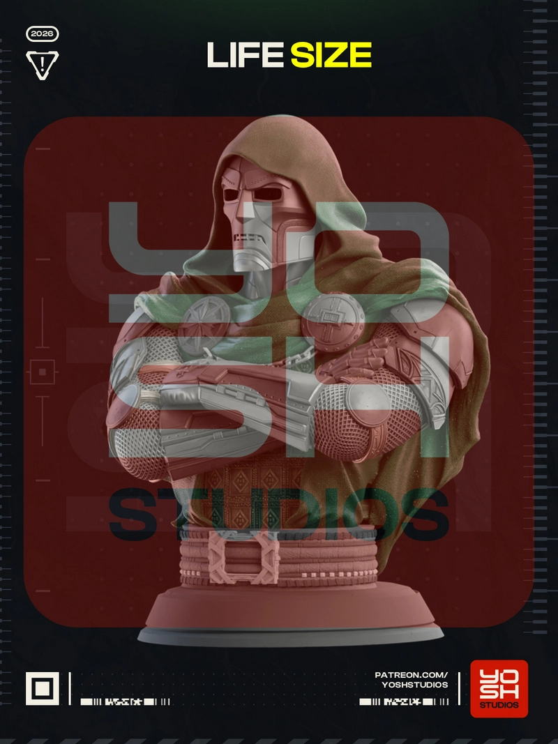 Doctor Doom Bust — Marvel 3D model