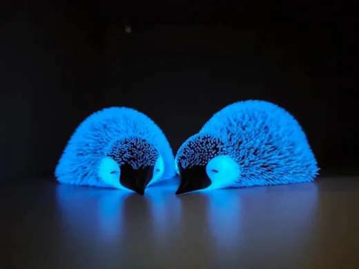 Lying Fluffy Little Penguin — Original Design 3D model