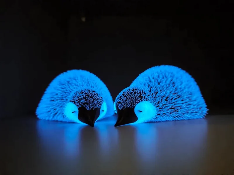 Lying Fluffy Little Penguin — Original Design 3D model