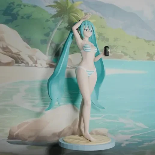 Hatsune Miku Bikini — Vocaloid 3D model