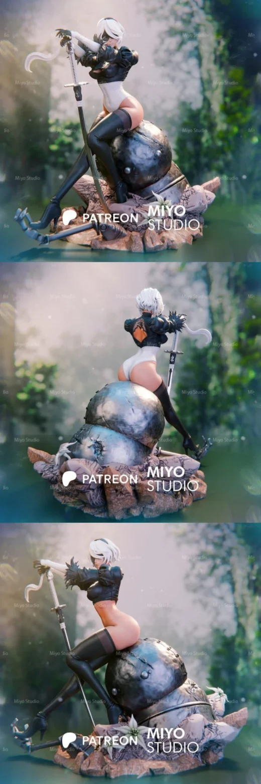 2B — NieR:Automata 3D model