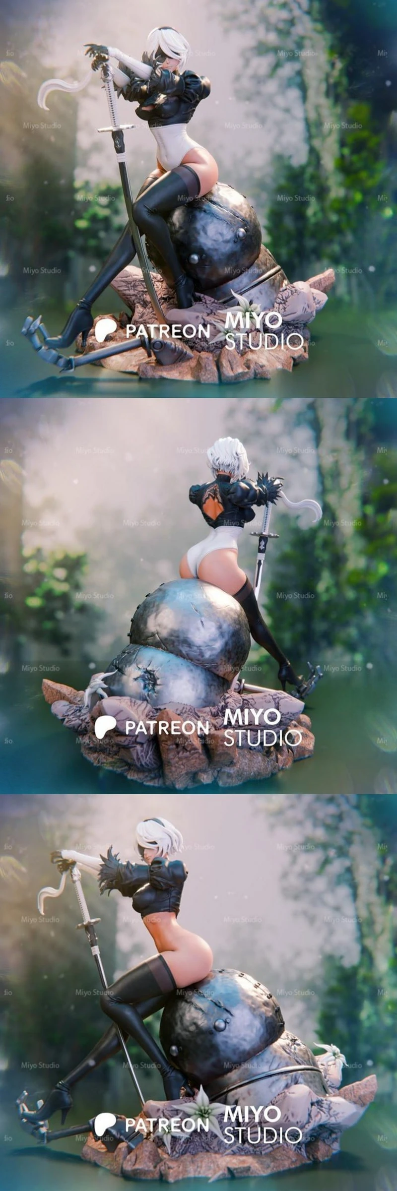 2B — NieR:Automata 3D model