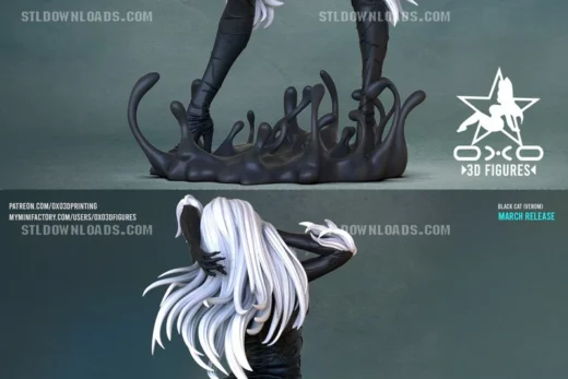 Black Cat Venom — Marvel 3D model
