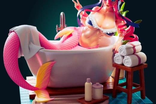 Meroune Mermaid — Monster Girl Encyclopedia 3D model