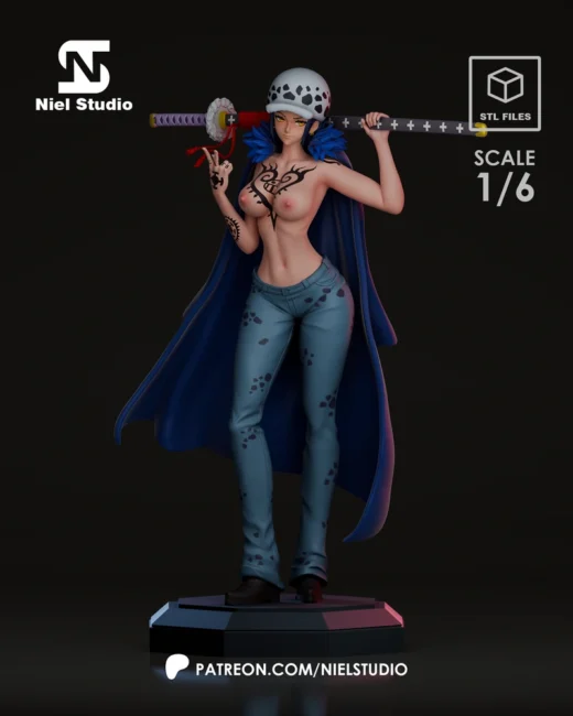 Trafalgar Law Girl — One Piece 3D model