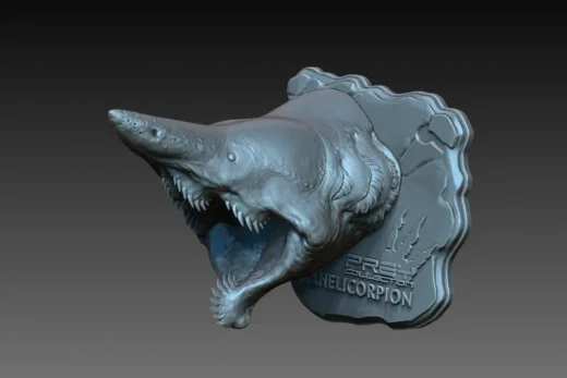 Parahelicorpion Head — Original Creature 3D model