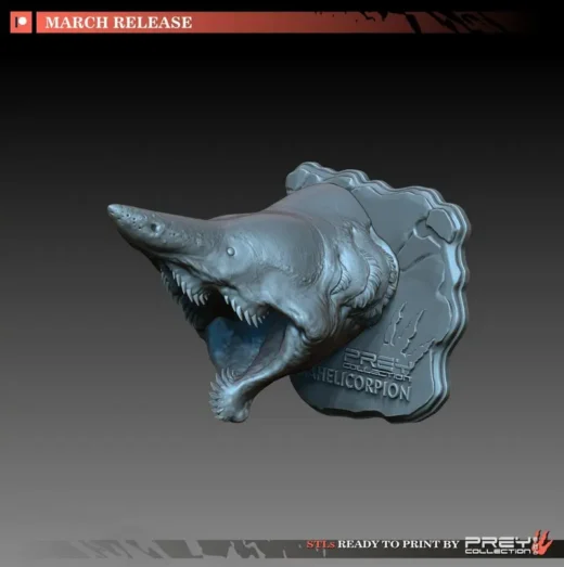 Parahelicorpion Head — Original Creature 3D model