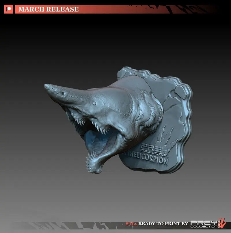 Parahelicorpion Head — Original Creature 3D model