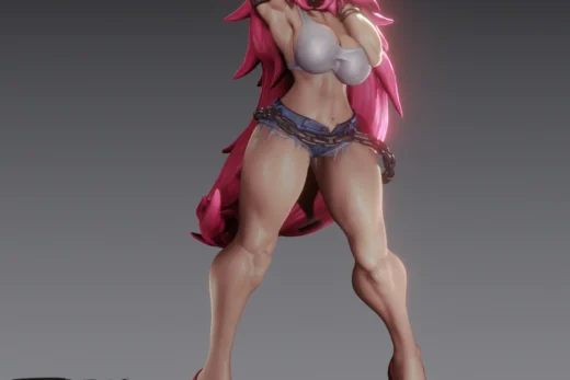 Poison — Final Fight 3D model