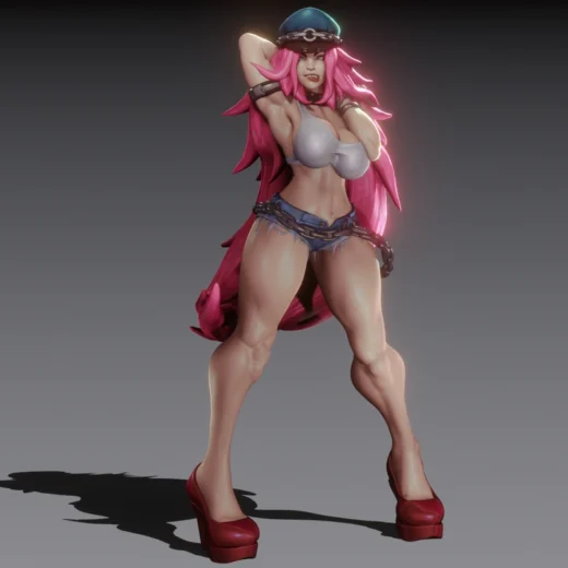 Poison — Final Fight 3D model