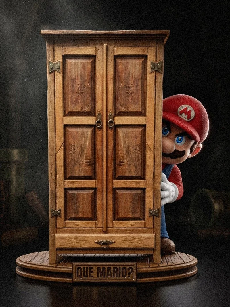 Q Mario Diorama — Super Mario 3D model