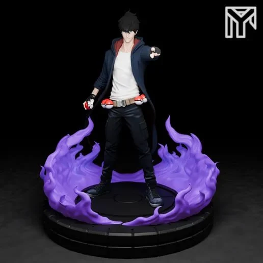 Sung Jinwoo Pokémon Trainer — Solo Leveling 3D model