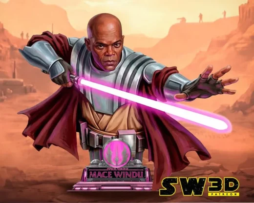 Mace Windu Bust — Star Wars 3D model