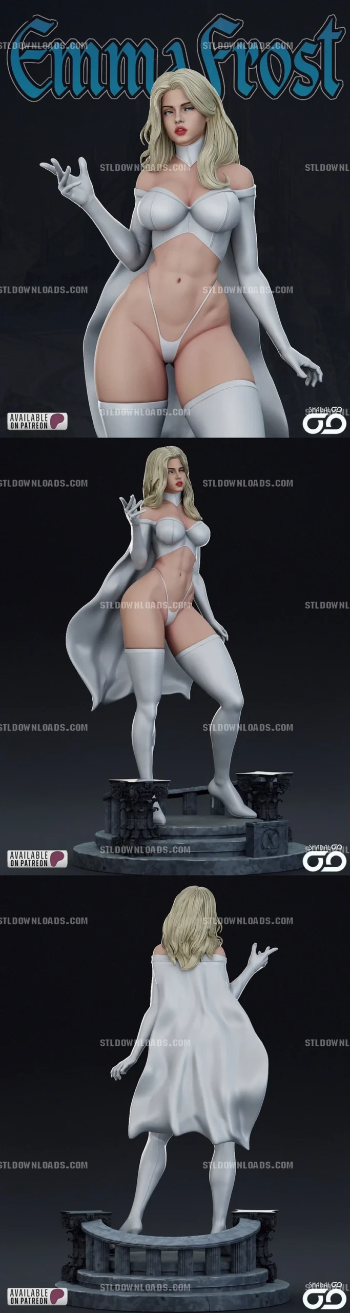 Emma Frost — Marvel 3D model