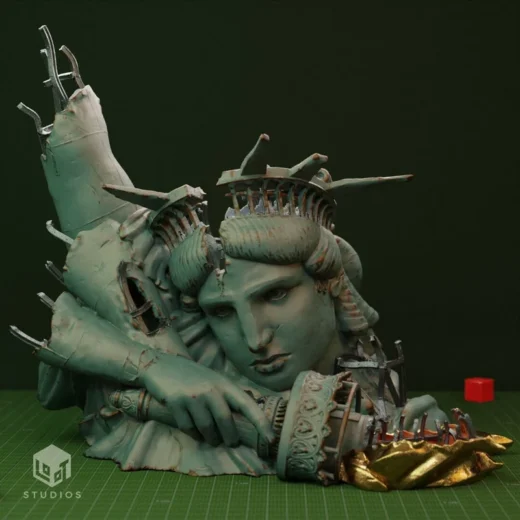 Statue of Liberty Dice Roller — Original Design 3D model