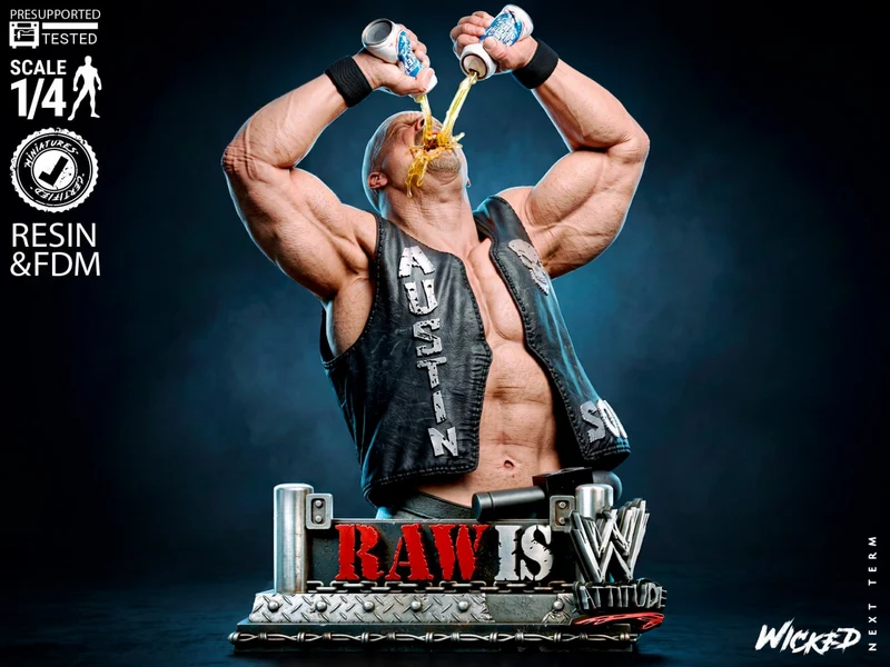 Steve Austin Bust — WWE 3D model